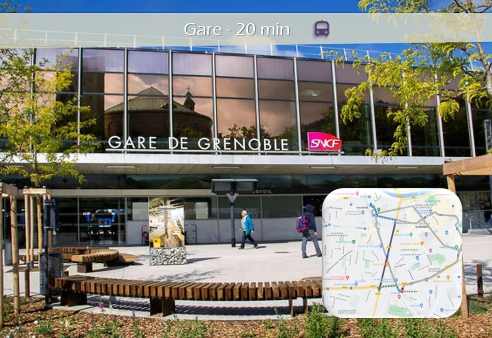 L'Olivier - Appartement Moderne Et Chaleureux - Tram Et Parc Grenoble Esterno foto